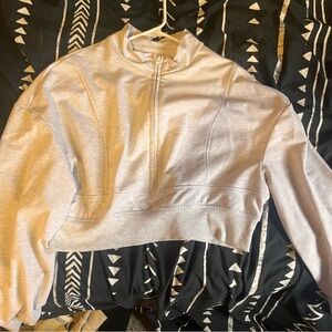 Gray Women's Cropped Top